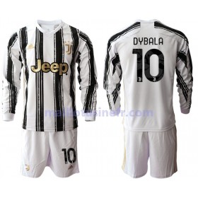 Maillot de Foot Juventus Paulo Dybala 10 Domicile 2020-21 Manches Longues - Enfant